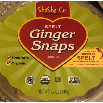 Ginger Snaps Cookies, Spelt