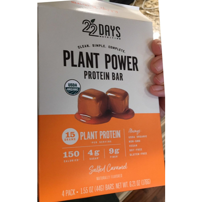 Plant Power Protein Bar, Salted Caramel