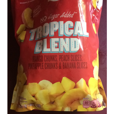 Tropical Blend, Mango Chunks, Peach Slices, Pineapple Chunks & Banana Slices