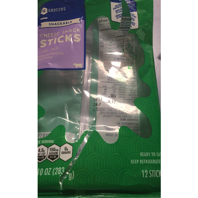 Cheese Snack Sticks, Colby Jack