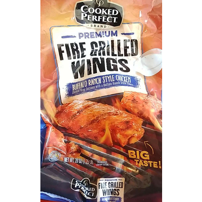 Fire Grilled Wings, Buffalo Ranch Style Chicken