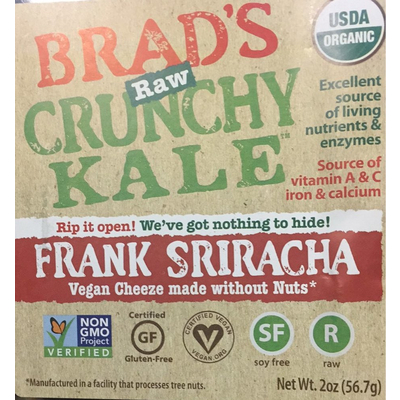 Raw Crunchy Kale, Frank Sriracha