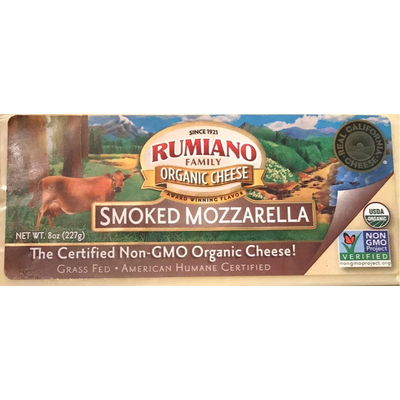 Organic Cheese, Smoked Mozzarella
