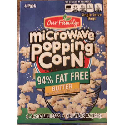 Microwave Popping Corn, Butter