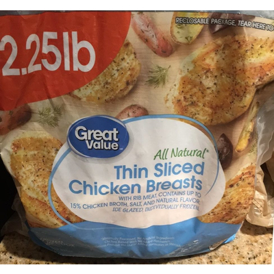 Chicken Breasts, Thin Sliced