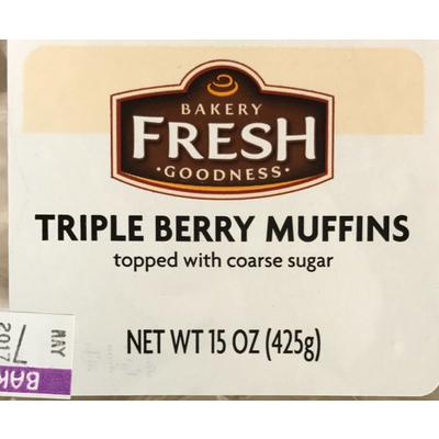 Muffins, Triple Berry
