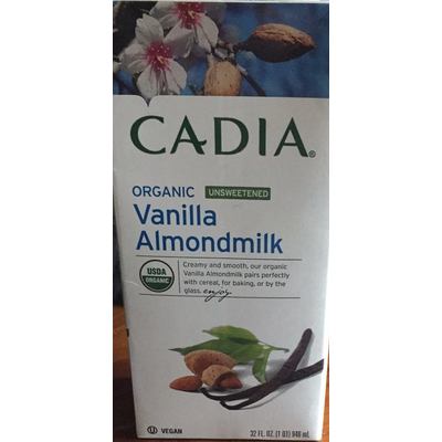 Organic Vanilla Almondmilk, Unsweetened