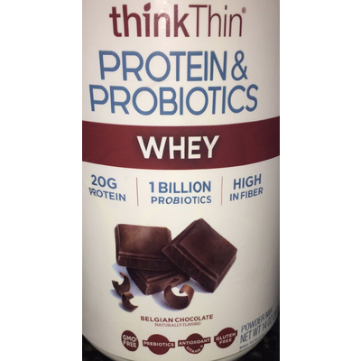 Protein & Probiotics Whey, Powder Mix, Belgian Chocolate