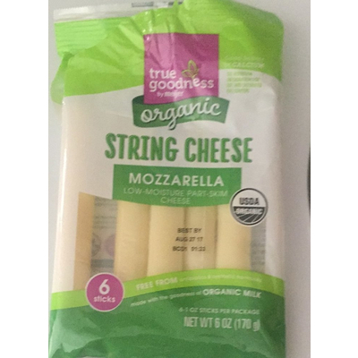 Organic Mozzarella String Cheese