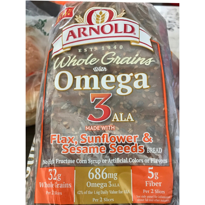 Bread, Whole Grains with Omega