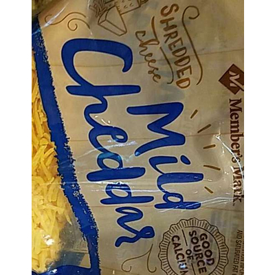 Shredded Cheese, Mild Cheddar