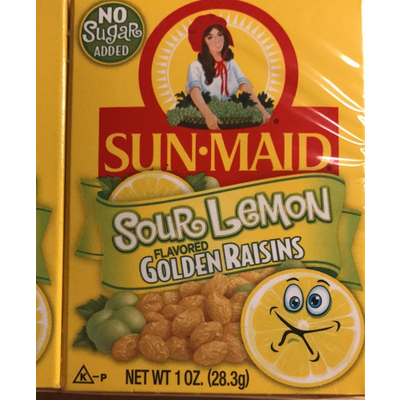 Sour Lemon Flavored Golden Raisins