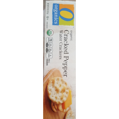 Cracked Pepper Water Crackers, Organic