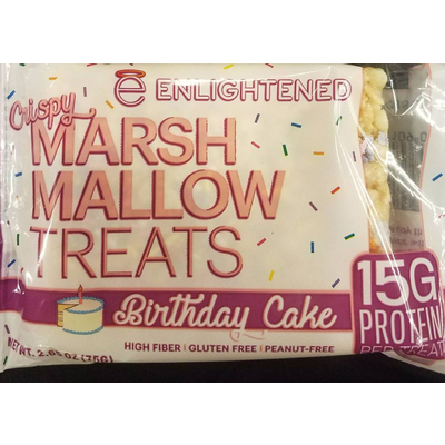 Crispy Marsh Mallow Treats Birthday Cake