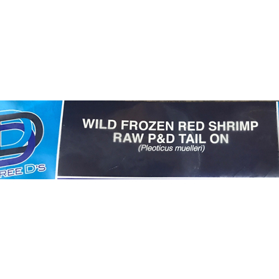 Wild Frozen Red Shrimp Raw Tail On