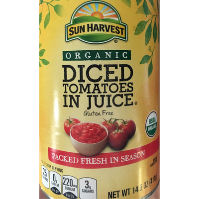 Diced Tomatoes in Juice, Organic