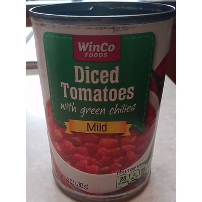 Diced Tomatoes With Green Chilies Mild