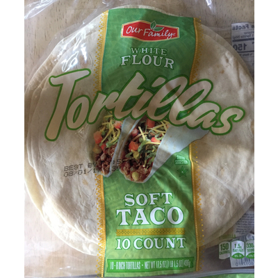 White Flour Tortilla, Soft Taco