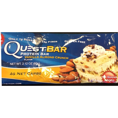 Protein Bar, Vanilla Almond Crunch
