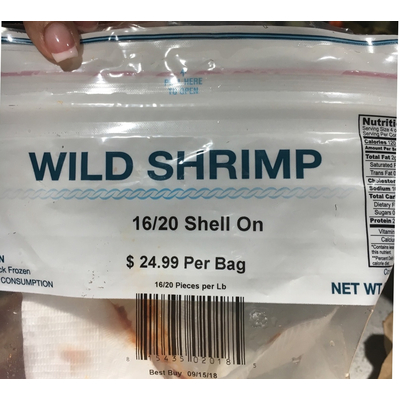 Wild Shrimp, Shell On