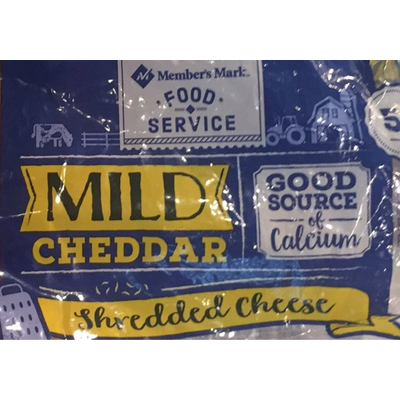 Mild Cheddar Cheese, Shredded