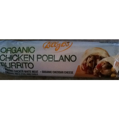 Chicken Poblano Burrito, Organic