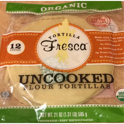 Flour Tortillas, Uncooked