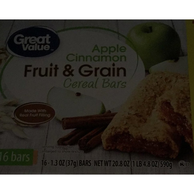Fruit & Grain Cereal Bar, Apple Cinnamon