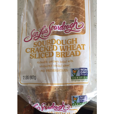 Sliced Bread, Sourdough Cracked Wheat