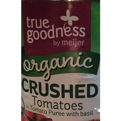 Crushed Tomatoes, in Tomato Puree with Basil, Organic