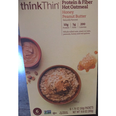 Protein & Fiber Hot Oatmeal, Honey Peanut Butter