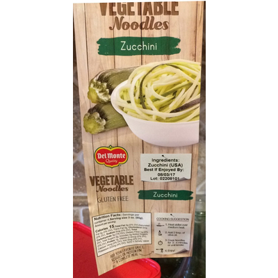 Vegetable Noodles, Zucchini