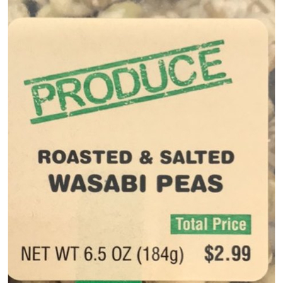 Wasabi Peas, Roasted & Salted