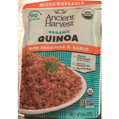 Organic Quinoa with Chickpeas & Garlic