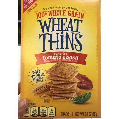Sundried Tomato & Basil Wheat Thins