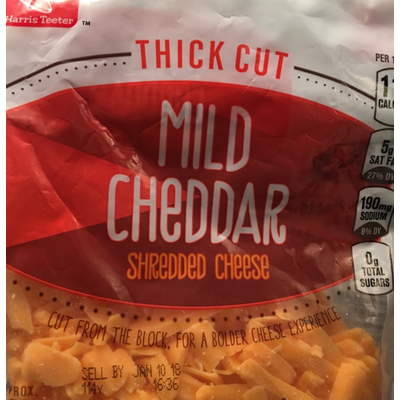 Shredded Cheese, Thick Cut Mild Cheddar