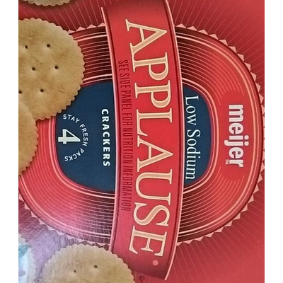 Applause Crackers, Low Sodium