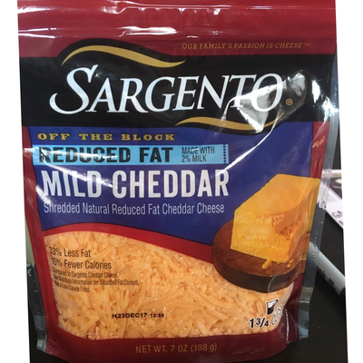 Shredded Cheese, Mild Cheddar