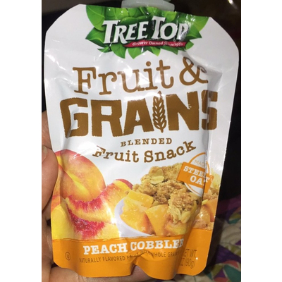 Blended Fruit Snack, Fruit & Grains, Peach Cobbler