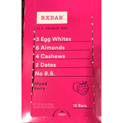 Protein Bar, Mixed Berry