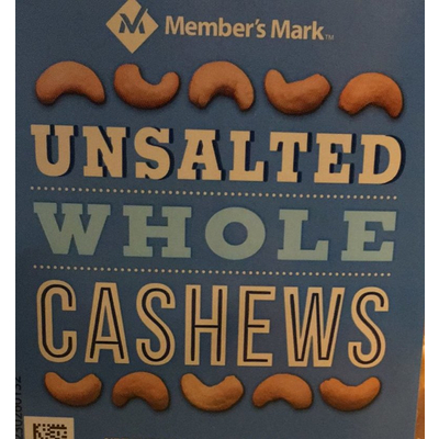 Whole Cashews, Unsalted