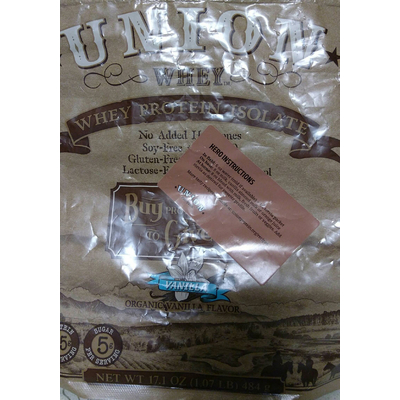 Whey Protein Isolate, Organic Vanilla Flavor
