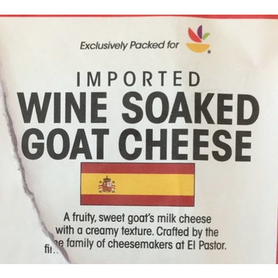 Goat Cheese, Imported Wine Soaked