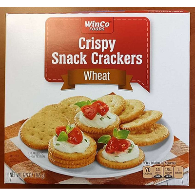 Crispy Snack Crackers, Wheat