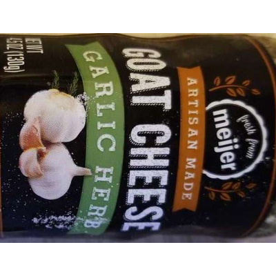 Artisan Made Goat Cheese, Garlic Herb