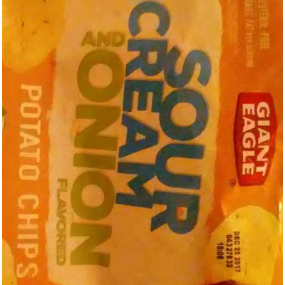 Potato Chips, Sour Cream and Onion Flavored