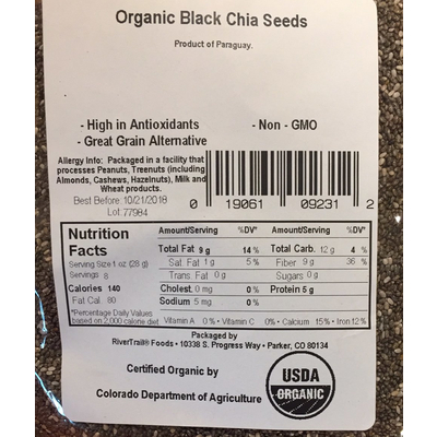Organic Black Chia Seeds