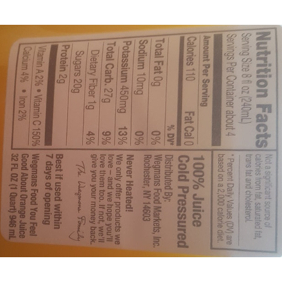 Fruit Juice, Orange