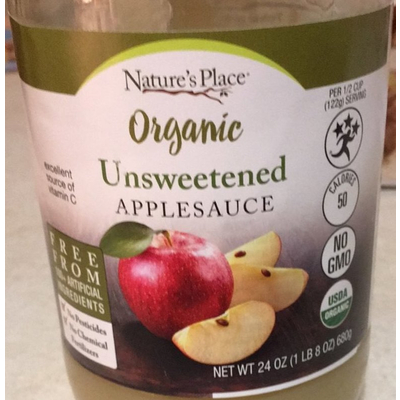 Applesauce, Unsweetened