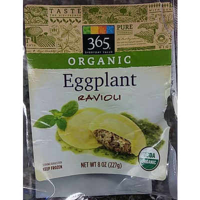 Organic Ravioli, Eggplant